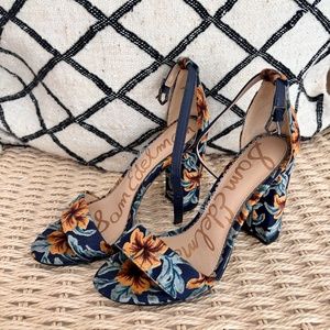 Sam Edelman Floral Heels